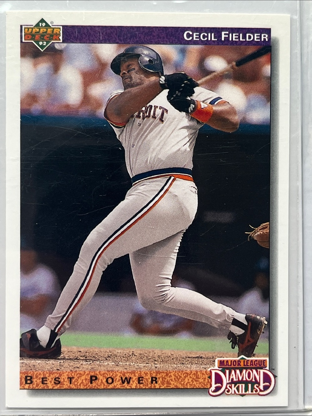 1992 Upper Deck Cecil Fielder. Diamond Skills Best Power.
